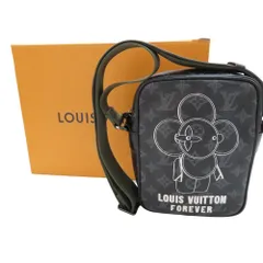 【中古】Louis Vuitton ルイ・ヴィトン M43677 モノグラム・エクリプス ダヌーブPM ヴィヴィエンヌ メンズ 2018年ポップアップ限定 ショルダーバッグ ブラック A2501285 【無料ギフトラッピング承ります】