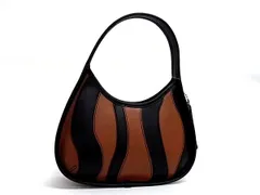 ■新品■未使用■ COACH コーチ CQ004 エルゴ レザー ワンショルダーバッグ ハンドバッグ 肩掛け ブラウン系×ブラック系 FR5028