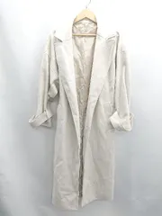 ◇ ⊇ Discoat ディスコート ロング 長袖 コート サイズM アイボリー系 レディース E  【1504240020884】のサムネイル