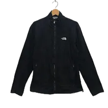 THE NORTH FACE/ザノースフェイス POLARTEC ポラテック フリースジャケット ライトアウター ワンポイント刺繍 カンボジア製 メンズ M ブラック