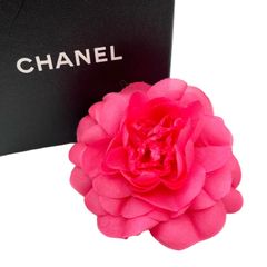 【鑑定済み】正規品 CHANEL シャネル フラワー 花 コサージュ ブローチ ピンク フォーマル