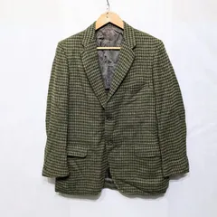 60s アバクロ Abercrombie&Fitch ツイードジャケット グリーン ビンテージ ウール 60年代 Imported Fabric アバクロンビーアンドフィッチ