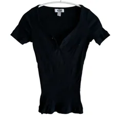 MOSCHINO モスキーノ　半袖ニット　かぎ編み MOSCHINO モスキーノ半袖ニットかぎ編み