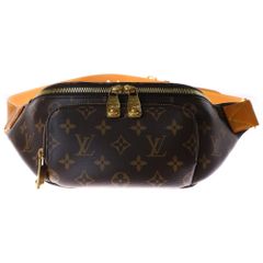 LOUIS VUITTON (ルイヴィトン) モノグラム ラッシュ・バムバッグ ショルダーバッグ ブラウン RFID M14019