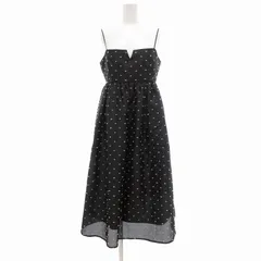 美品✨ルシェルブルー　シャドージャガードワンピース　ネイビー　38 セール】シアージャカードドレス / Sheer Jacquard Dress
