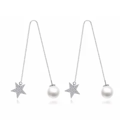 ピアス 両耳用 キュービックジルコニア 真鍮 e17101807