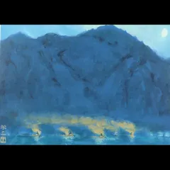 加藤栄三　七宝焼　鵜飼　陶板画　2枚組 加藤栄三 七宝焼 鵜飼 陶板画 2枚組