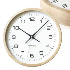 新品 KATOMOKU muku clock 11 ナチュ 306mm 1593
