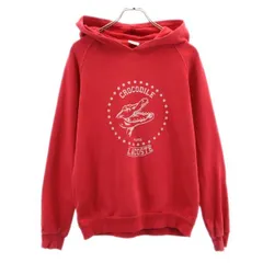 ラコステ スウェットパーカー 14 赤 LACOSTE 裏起毛 ロゴ メンズ 【中古】  【230915】