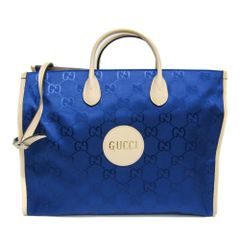 GUCCI Totissimaトートバッグ ライトブルー GGパターン - メルカリ