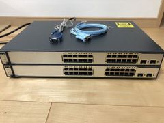 【CCNA、CCNP】2台セットCiscoL3スイッチ3750