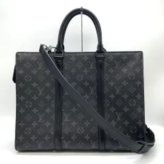 LOUIS VUITTON ルイ・ヴィトン サックプラ・ホリゾンタル ジップ ビジネスバッグ ショルダー 2way モノグラムエクリプス ブラック 黒 M11742 メンズ ファッション