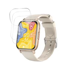 For Topaka スマートウォッチ 保護フィルム 指紋防止 傷防止擦り Smart Watch 腕時計 活動量計 1.85インチHD大画面 フィルム 液晶保護フィルム【3枚入り】