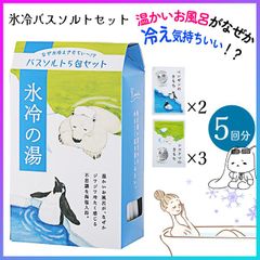 氷冷バスソルトセット バスソルトセット 5回分 バスソルト 5包セット ギフト 【▲7】/【GPP】氷冷バスソルトセット