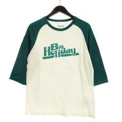 ティーエムティー TMT Tシャツ ラグランスリーブ プリント グリーン系 M 250527E  ■GY03のサムネイル