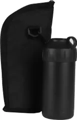 【在庫処分】【BLKP】 パール金属 保冷 保温 ペットボトル ホルダー カバー クーラー 500ml 600ml 兼用 真空二重構造 真空断熱 専用バッグ付 BLKP ブラック 黒 AZ-5093