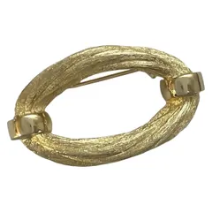 美品 ✨ Dior ディオール ブローチ リボン ロープ 縄 ゴールド Dior ディオール ブローチ リボン ロープ モチーフ 縄 ゴールド Dior