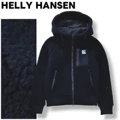 ヘリーハンセン HELLY HANSEN FIBER PILE THERMO HOODIE ダブルジップアップ ボアフリース ジャケット フーディー パーカー  M ネイビー レディース ♪