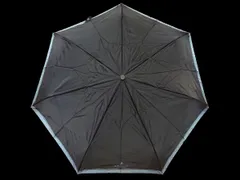 【未使用・新品】【公式正規取扱い】LANVIN COLLECTION (ランバンコレクション) ジャンプ式折り畳み傘(BLACK×BLUE)