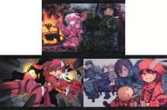 [중고] 엽서 집합 아이 캐치 엽서(3장 세트) [Blu-ray/DVD 소드 아트·온라인 얼터너티브 간게일·온라인 II 6 완전 생산 한정판] 봉입 특전