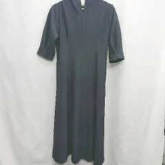 ◇ ⊆ ブランド不明　(株)ワールド系 シンプル 半袖 ロング ワンピース サイズ38　M ブルー系 レディース E  【1505220005136】