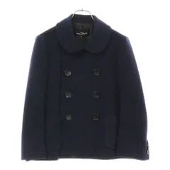 tricot COMME des GARCONS (トリコ コム デ ギャルソン) ラウンドカラー ウールダブルジャケット レディース ネイビー TR-J017