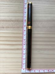 ST DUPONT エステーデュポン フランス製 万年筆 金箔＆漆塗り 18ct 750