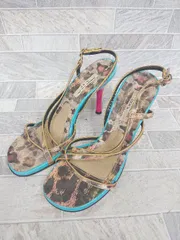 ◇ ⊂ saint tropez corporation サンダル サイズ35 1/2 ブラウン系 マルチ レディース P  【1409250032257】