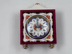 SEIKO 花柄 陶器 置時計 トランジスタ 昭和レトロ SEIKO 花柄 陶器 置時計 トランジスタ 昭和レトロ SEIKO 花柄