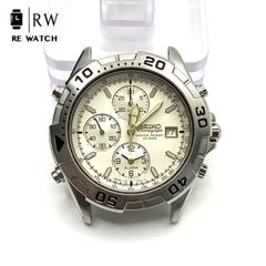 セイコー SEIKO 腕時計 クオーツ クロノグラフ ホワイト SKS637P1