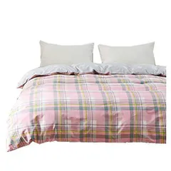 シングル150*210CM_U07 綿100% シングル掛け布団カバー 150X210CM ふとんカバー 四季通用 通気性 肌ふとんカバー