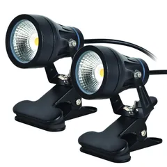 Color:昼光色 okalumi 防水 LED クリップライト スポットライト 屋外 昼光色 6000K 9W 小型 看板照明 屋外 屋内兼用 led器具 店舗用 防雨 延長コード3m 看板用ライト 店頭看板 水槽灯 作業用ライト 六角レンチ付き 【2個セッ