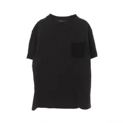 ルイヴィトン リブ　長袖 カットソー Vネック ストレッチ　S〜M 黒 spruce-vasin_52-s071