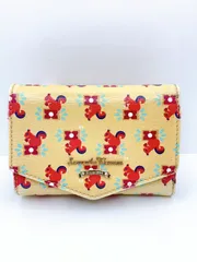 Samantha Thavasa/サマンサタバサ　3つ折り財布　マルチパスケース　コインケース　カードケース　クリーム　リス柄　SH157