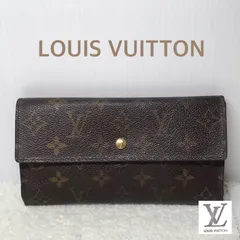 LOUIS VUITTON ルイヴィトン　モノグラム　ポルトトレゾール　インターナショナル　三つ折り長財布 　ブラウン　M 61215