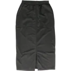 ☆ ブラック ☆ スカート フロントスリット ロング スカート ロング タイト ロングスカート タイトスカート ミモレ丈 ロング丈 ボトムス Iライン 無地 秋冬 春 秋 冬 レディース フロントスリット スリット入り ポケット付き きれいめ カジュアル