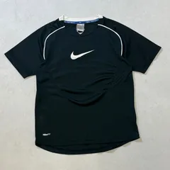 【150cm】00s Nike  Raglan Sleeve  S/S  Jersey  / ナイキ　ラグラン　ロゴ　プリント　ゲームシャツ　半袖