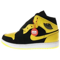 NIKE (ナイキ) Air Jordan 1 Mid SE New Love エアジョーダン1 ミッド SE ニューラブ ミッドカットスニーカー HJ6654-071 ブラック/イエロー US8.5