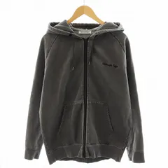 オニツカタイガー Onitsuka Tiger WASHED ZIP UP HOODIE ウォッシュド ジップアップ パーカー M グレーのサムネイル