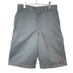 メキシコ製Dickiesディッキーズ41283ワークショーツハーフパンツショートパンツツイル生地ロゴタグワンポイント灰色チャコールグレーセルフォンポケットスケーターファッションストリートアメカジloosefitルーズフィットvintageヴィンテージ50512