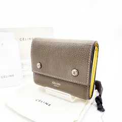 美品✨セリーヌ　スモールフォールデット　折り財布　カーフレザー　グレージュ　箱付 楽天市場】CELINE セリーヌ 二つ折り財布 Small Flap Wallet