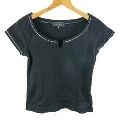 アンタイトル カットソー シャツ トップス 半袖Tシャツ 日本製 レディース 2サイズ ブラック UNTITLED 【中古】