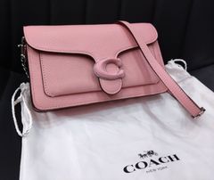 ★2074 綺麗！ COACH コーチ タビー クロスボディ リストレット チェーン ショルダー バッグ ピンク