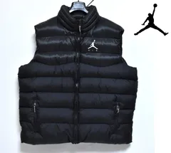 最後 L ナイキ ジョーダン ポリダウンベスト 中綿 黒 最後 L ナイキ ジョーダン ポリダウンベスト 中綿 黒（NIKE公式