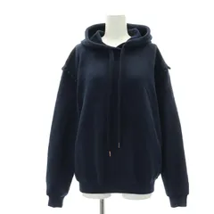 シーバイクロエ SEE BY CHLOE フリル プルオーバーパーカー 長袖 裏起毛 XS 紺 ネイビー /AT ■OSのサムネイル