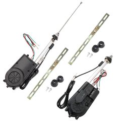 新品 Meliore 汎用 カー ラジオ FM AM 電動 自動 アンテナ 交換 キット セット 12V カスタム カスタマイズ パーツ オート 旧車 外車 国産車 車 カー用品 車用 防水 社外品 2個 付属