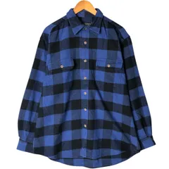 古着 フィールドアンドストリーム FIELD&STREAM バッファローチェック 長袖 フランネルチェックシャツ メンズL相当/eaa545671