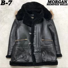 MORGAN PRODUCTIONS ムートン　羊　ジャケット　S MORGAN MEMPHIS BELLE B-7 フライトジャケット ボア ムートン 羊