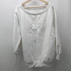 ◇ ⊇ OLIVE des OLIVE オリーブ デ オリーブ フロント刺繡 長袖 トレーナー サイズF ホワイト系 レディース E  【1506130007166】のサムネイル