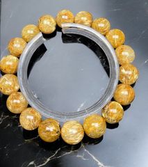 ヒマラヤ水晶ブレスレット[MvX3]大粒14mm 【式神封入】